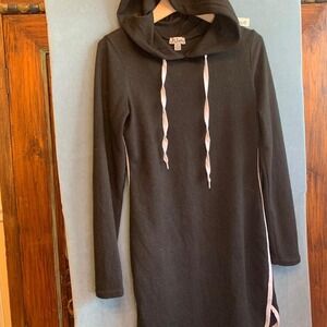 Black Hooded Dress by J for Justify Size Small